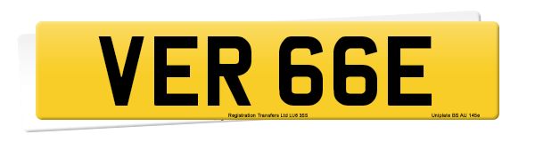 Registration number VER 66E